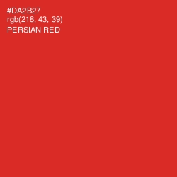 #DA2B27 - Persian Red Color Image